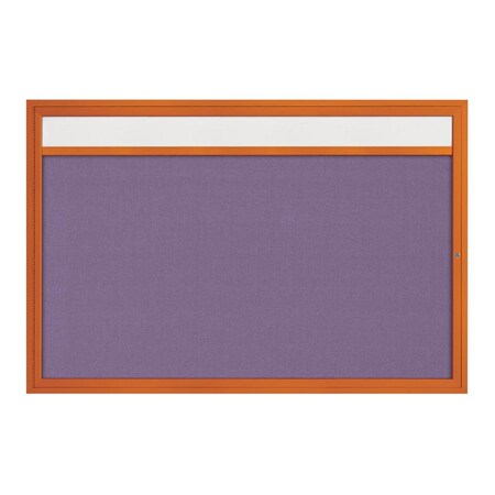 United Visual Products Slim Enclosed Corkboard, 36"x36", Black Alum Frame/Keylime UVEB3636-BLACK-KEYLIME